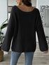 'Freya' Bow Long Sleeve Sweater - Celes Fashion